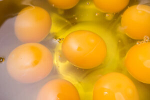 Egg Yolk Close Up Background