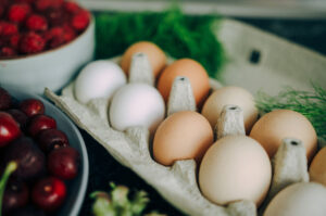 Eggs in a carton